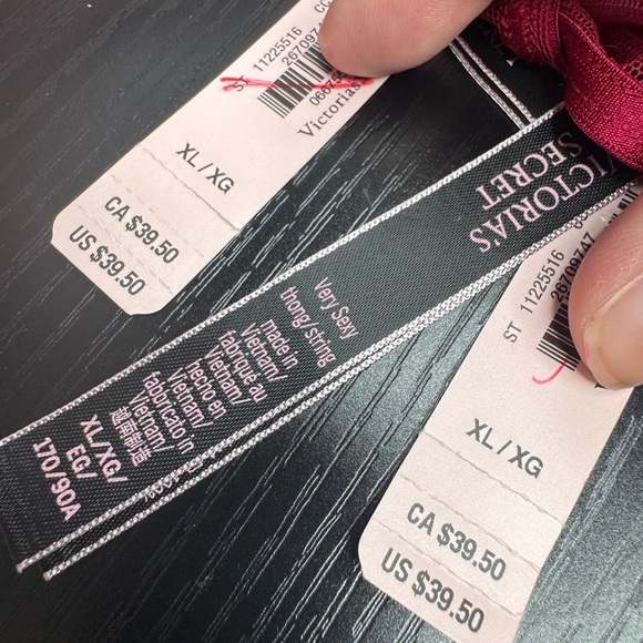 Victoria's Secret Lace Thong  Red - Picture 3 of 8